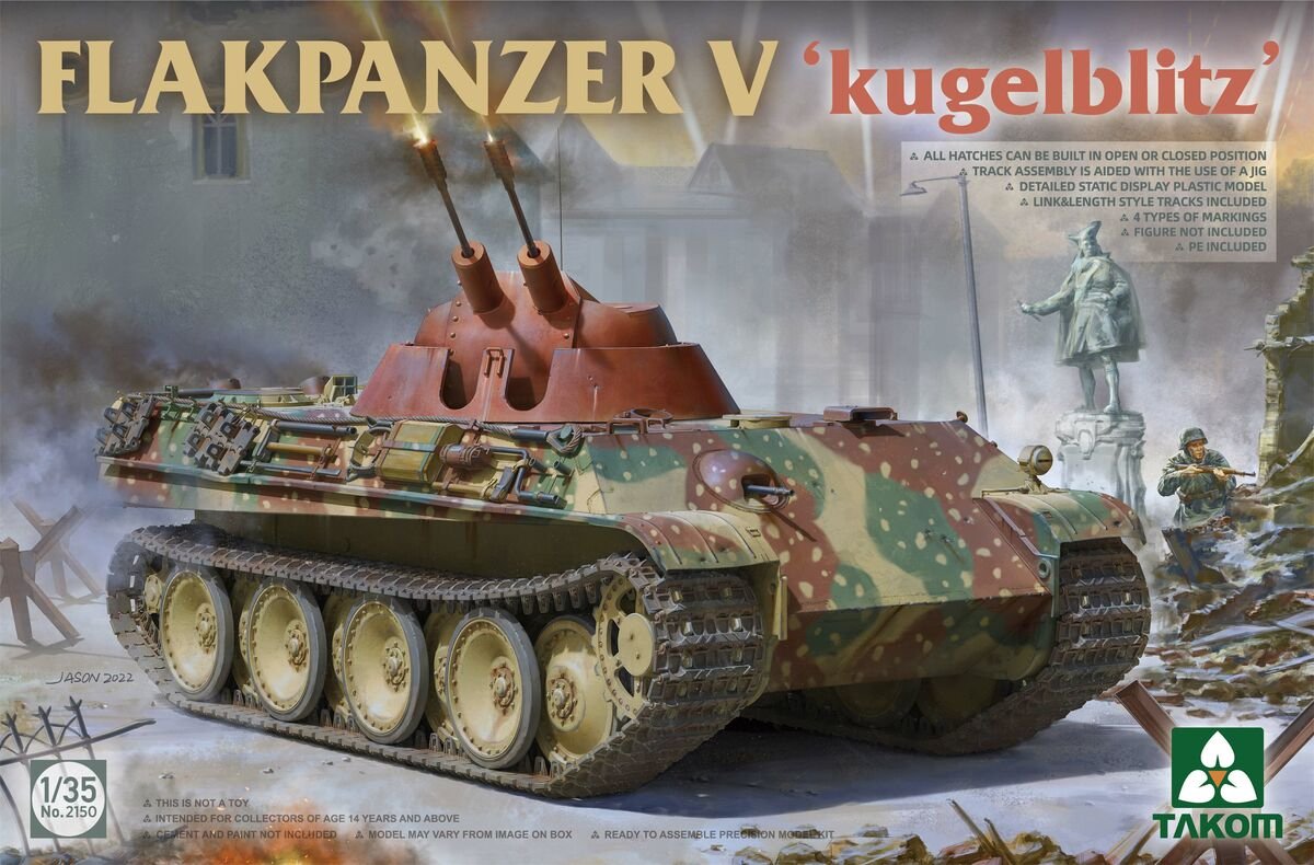 Takom 2150 Flakpanzer V "Kugelblitz" 1/35