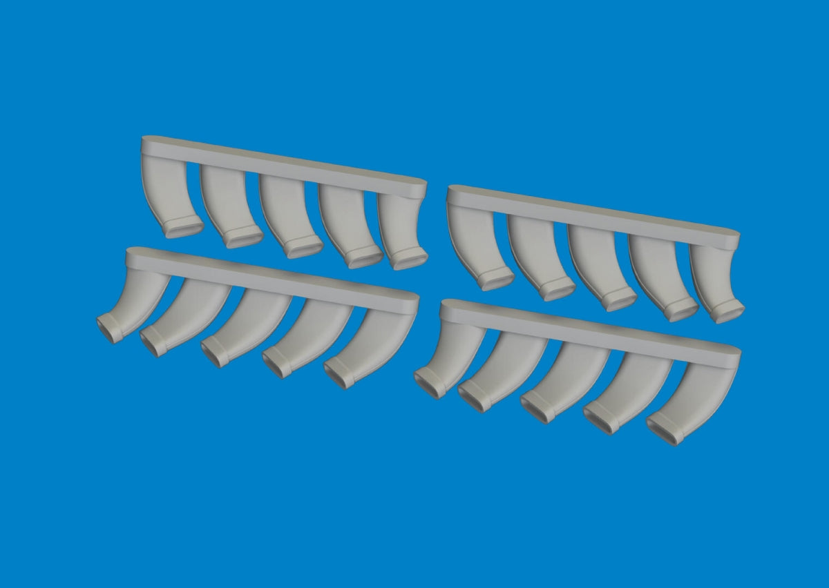 Eduard 6481073 Pots d&amp;#39;échappement Mosquito IMPRESSION TAMIYA 1/48 – imagen 3