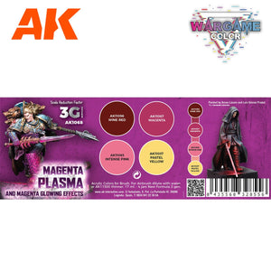 AK Interactive AK1068 WARGAME COLOR SET. EFFETS PLASMA MAGENTA ET LUMINEUX. 4 x 17 ml – image 2