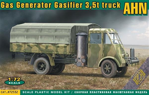 ACE 72532 AHN Générateur de gaz Gazéificateur Camion de 3,5 tonnes (1/72)