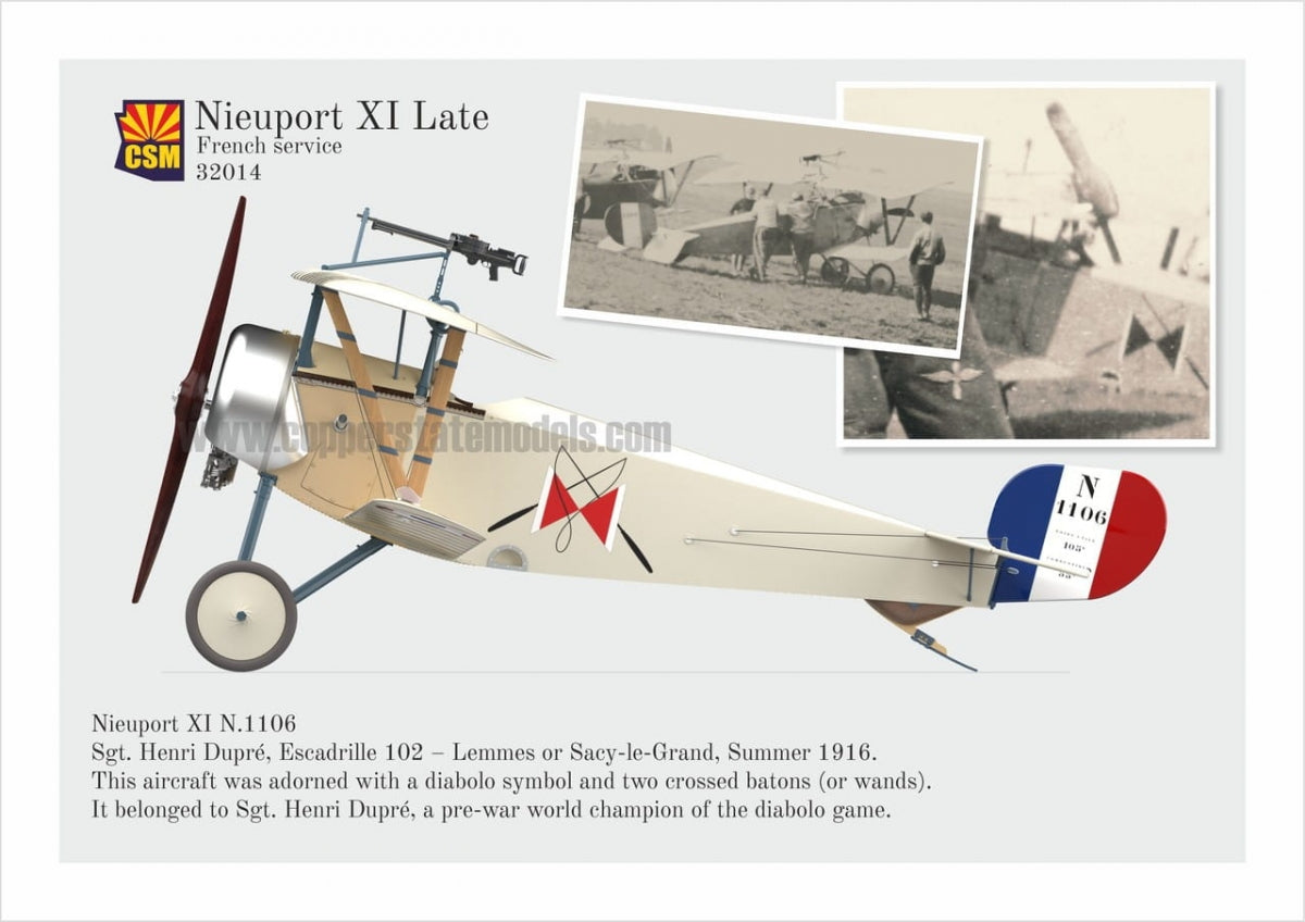 Maquette Cooper State Models 32014 Nieuport XI tardif 1/32 – image 8