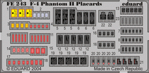Plaques Eduard FE243 F-4 1/48
