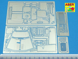 Tracteur semi-chenillé allemand Aber 35132 partie 2 avec un ensemble supplémentaire d&amp;#39;ailes, de pare-soleil et de capot moteur (1/35) – imagen 2