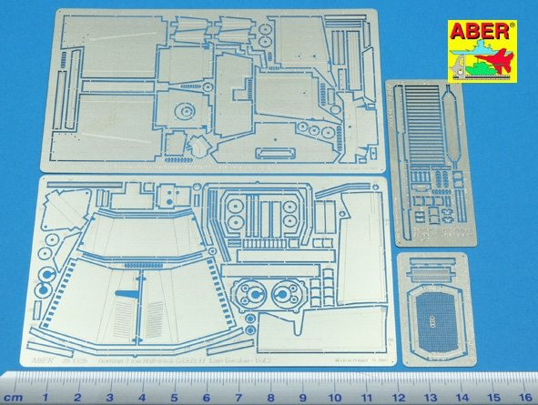 Tracteur semi-chenillé allemand Aber 35132 partie 2 avec un ensemble supplémentaire d&amp;#39;ailes, de pare-soleil et de capot moteur (1/35) – imagen 2