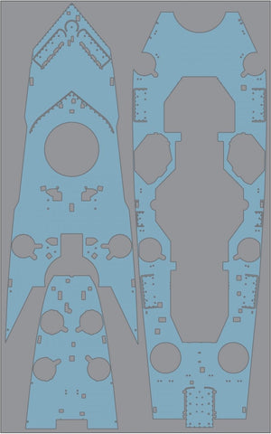 Pontos 35022WD1 Ensemble de pont en bois Richelieu de la Marine française (1/350)
