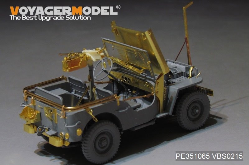 Maquette Voyager PE351065 Jeep Willys MB américaine de la Seconde Guerre mondiale pour TAKOM 2126 au 1/35 – immagine 11