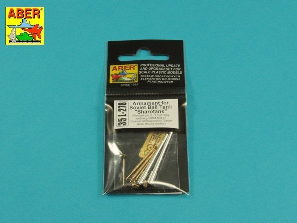 Armement Aber 35L-278 pour le char soviétique « Sharotank » : 2 canons de 37 mm, 2 mitrailleuses DShK M36 de 12,7 mm. MiniArt 1/35 – Bild 2