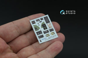 Intérieur coloré imprimé en 3D sur papier décalcomanie pour Avro Lancaster B.II (Airfix) - Quinta Studio QD72156 - Échelle 1/72 – image 3