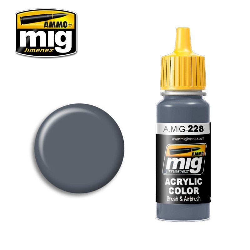 AMMO de Mig Jimenez 0228 FS 35164 BLEU INTERMÉDIAIRE (ANA 608) 17ml.