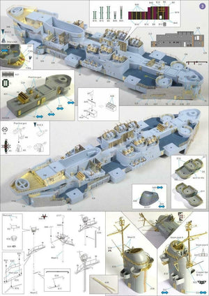 Very Fire 350009 USS Missouri (BB-63) Kit de détails (Very Fire 350903, 350909) 1/350 – Bild 2