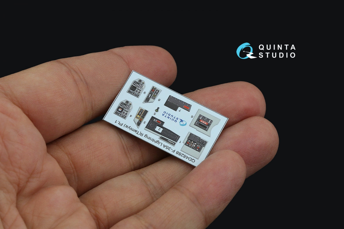 Intérieur imprimé en 3D et coloré sur papier décalcomanie Quinta Studio QD48288 F-35A (Tamiya) 1/48 – Bild 6