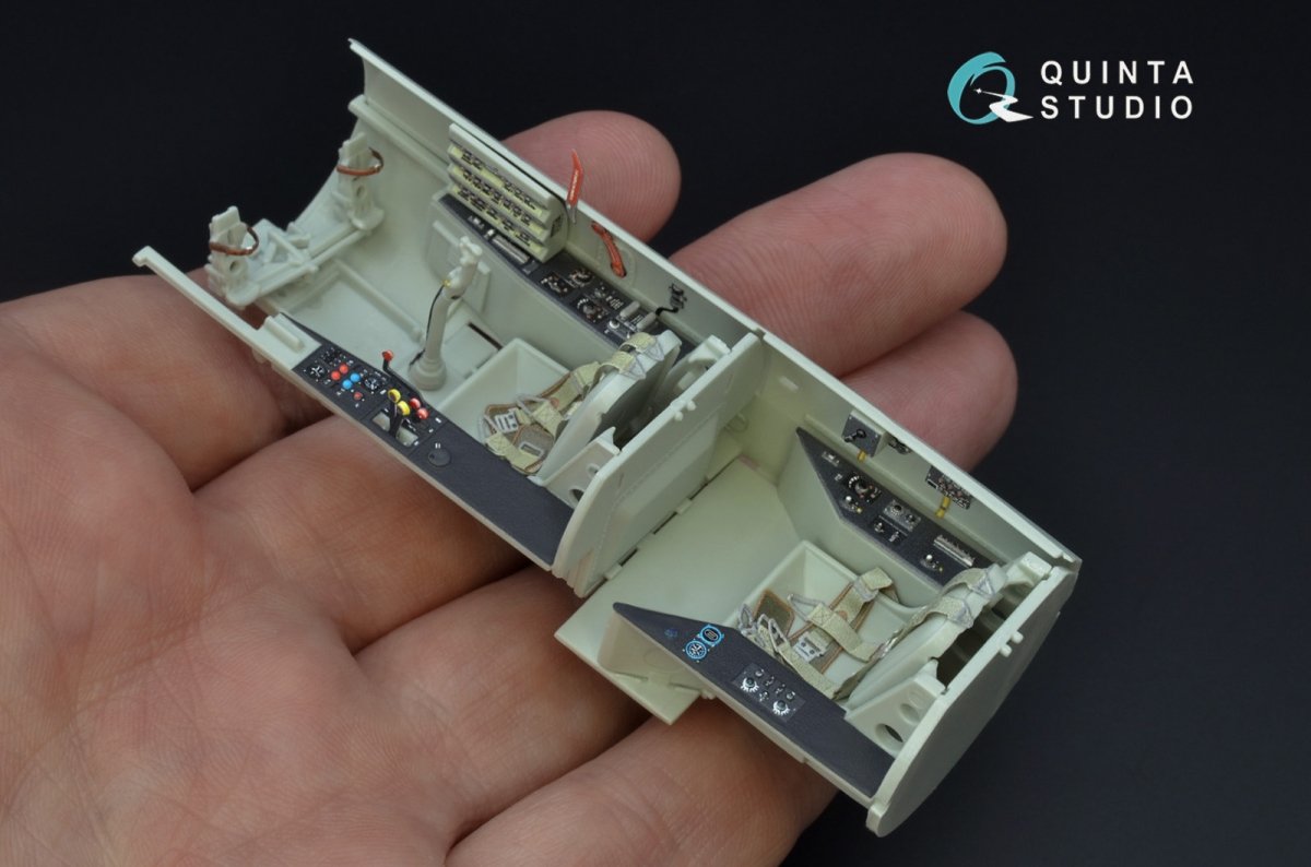 Intérieur imprimé en 3D et coloré sur papier décalcomanie (Revell) Quinta Studio QD32074 Me 262B1a/U-1 1/32 – Bild 5