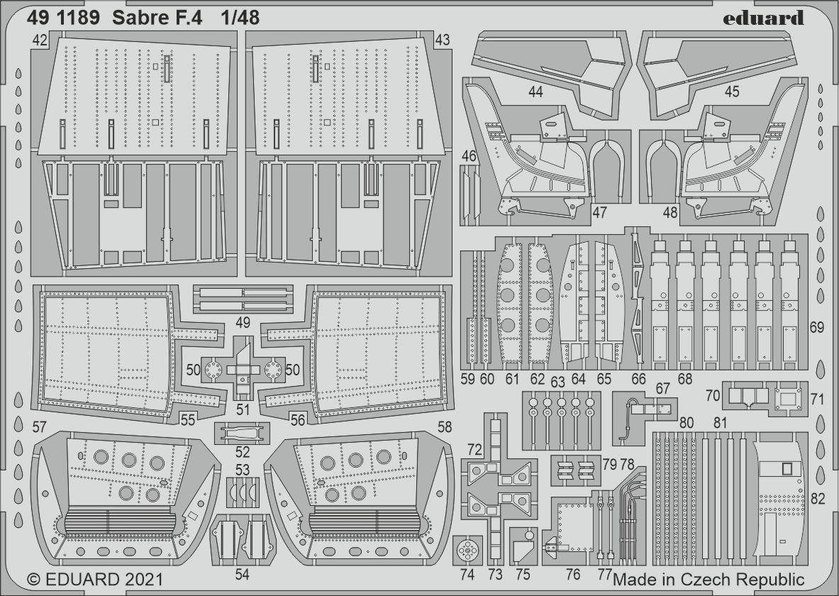 Eduard 491189 Sabre F.4 AIRFIX 1/48 – image 2