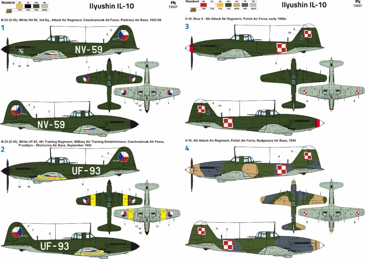 Fly 72037 Ilyushin Il-10 Service d&amp;#39;après-guerre 1/72 – image 6
