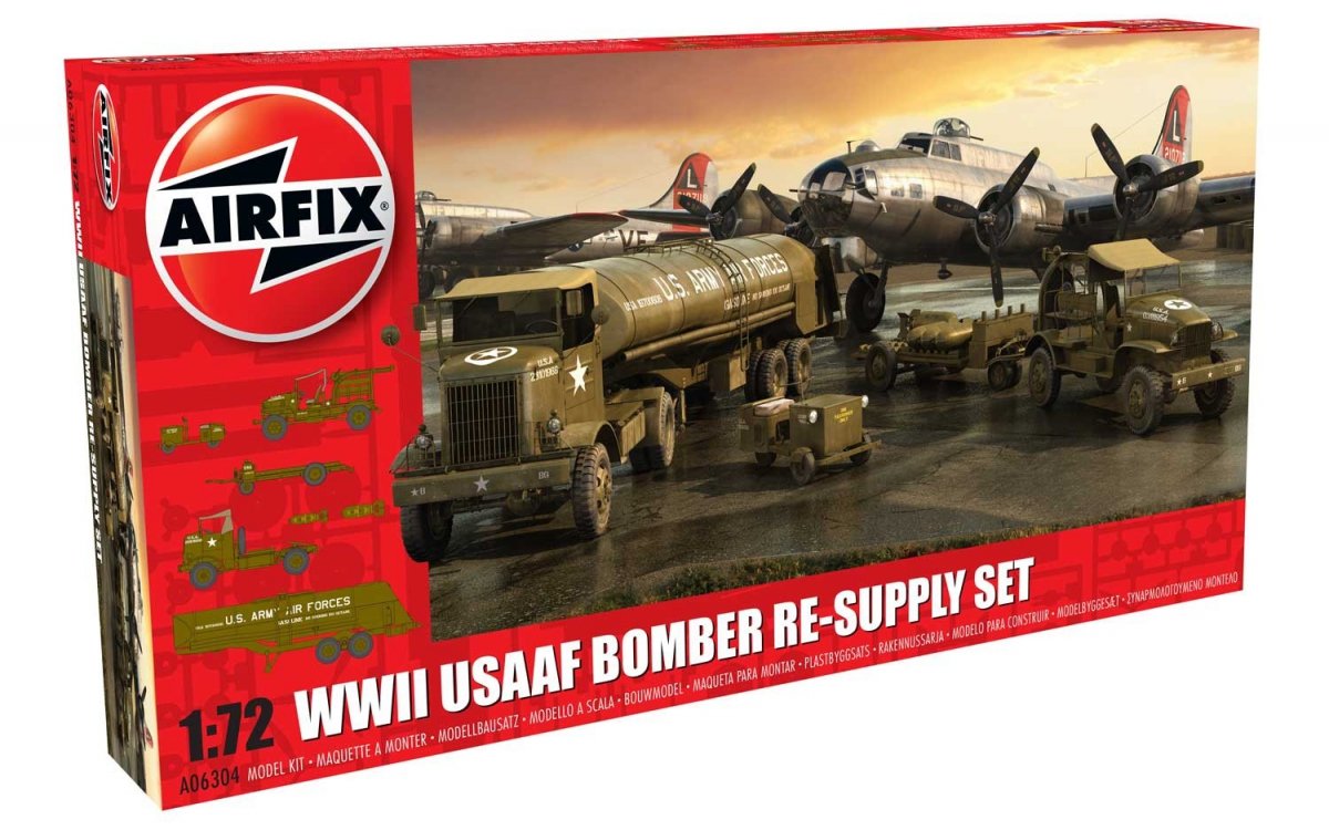 Kit de ravitaillement de bombardiers Airfix 06304 de la 8e Force aérienne de l&amp;#39;USAAF (Seconde Guerre mondiale) au 1/72
