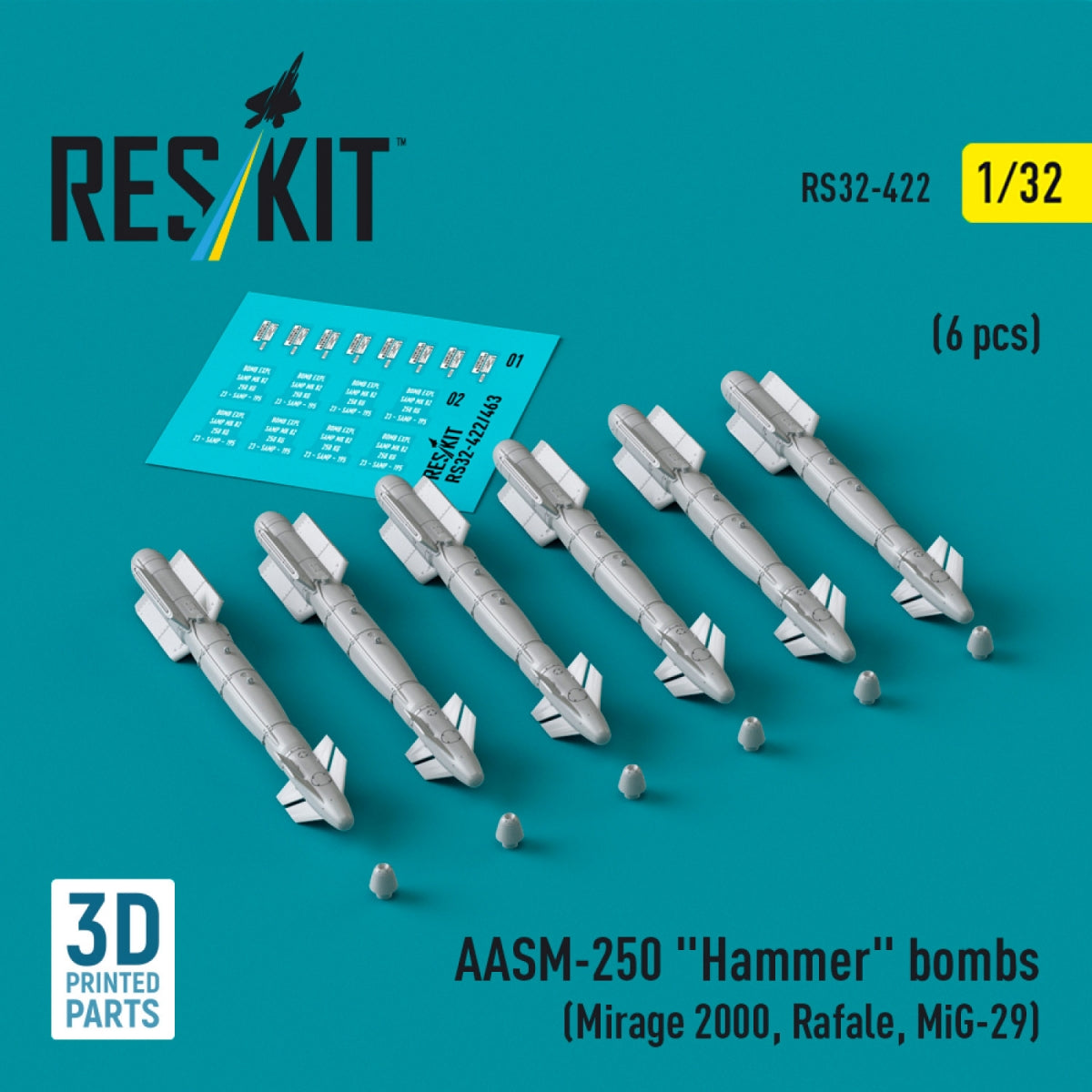 RESKIT RS32-0422 AASM-250 « Marteau » (6 pièces) (Impression 3D) 1/32