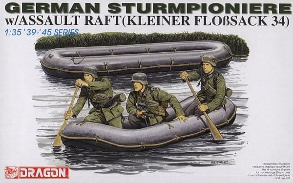 Dragon 6076 Soldats Sturmpioniere allemands avec radeau d'assaut 1/35