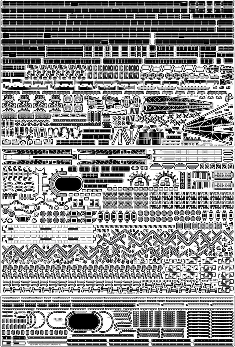 Pontos 35003F1 Kit de détails pour le Yamato IJN (1/350) – Bild 5