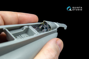 Intérieur imprimé en 3D et coloré sur papier décalcomanie Quinta Studio QD48042 F/A-18A (pour Kinetic) 1/48 – imagen 4