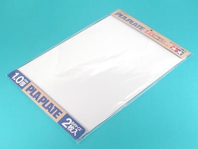 Plaque de pla Tamiya 70124, épaisseur 1,0 mm, 364 x 257 mm, lot de 2