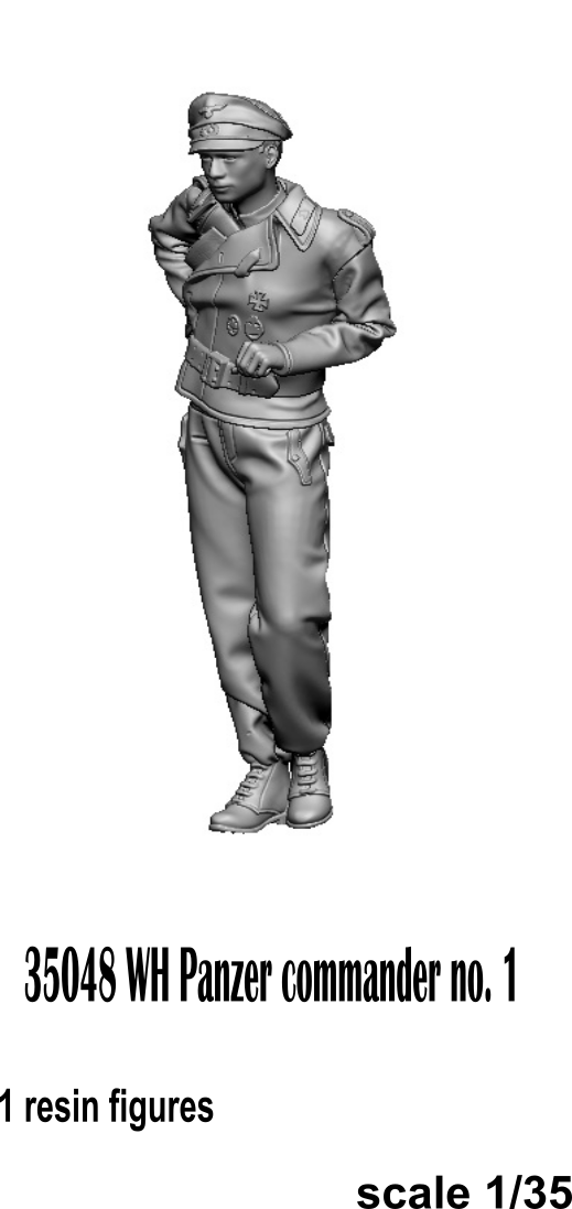 Glowel Miniatures 35048 WH Panzer Commander n° 1 1/35