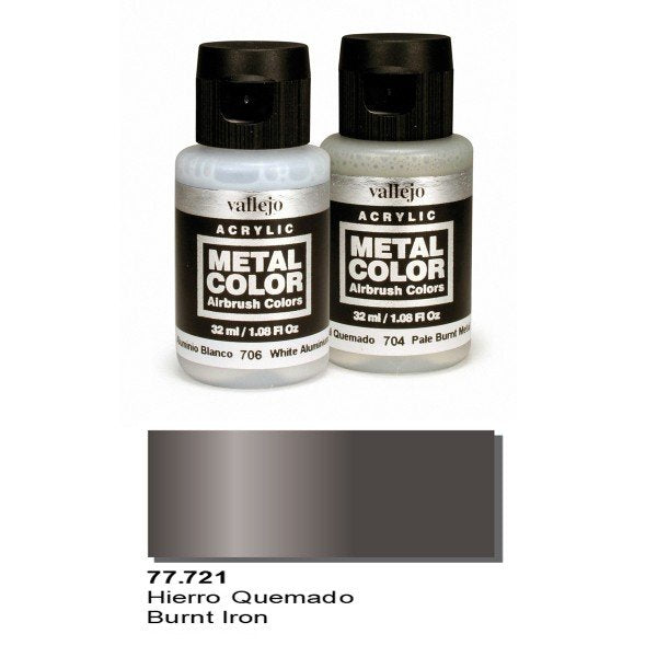 Vallejo 77721 Couleur Métal - Fer Brûlé 32 ml