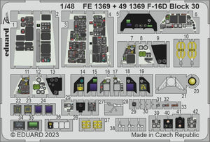 Eduard 491369 F-16D Block 30 KINETIC MODEL 1/48