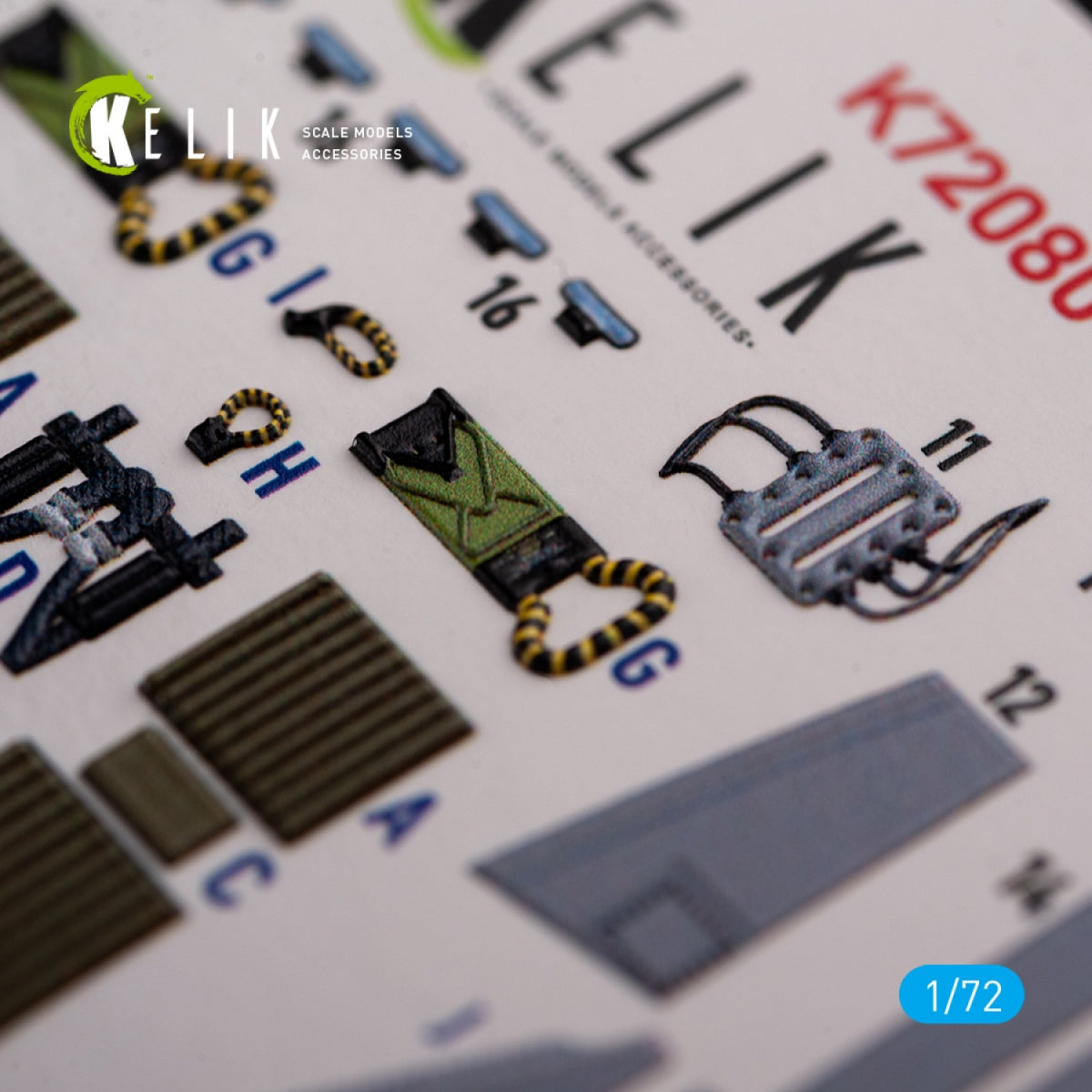 KELIK K72080 Grumman A-6A Knight Rider autocollants 3D intérieurs pour kit Fujimi 1/72 – image 2