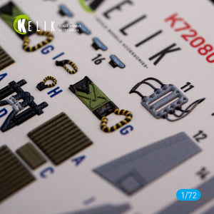 KELIK K72080 Grumman A-6A Knight Rider autocollants 3D intérieurs pour kit Fujimi 1/72 – image 2
