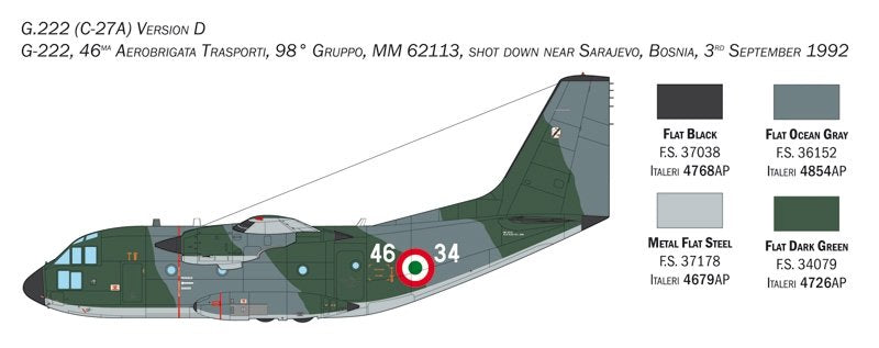 Italeri 1450 C-27J SPARTAN / G.222 1/72 – Bild 5