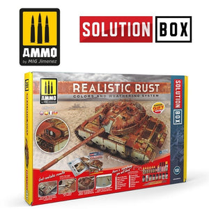 AMMO of Mig Jimenez 7719 SOLUTION BOX - Rouille réaliste