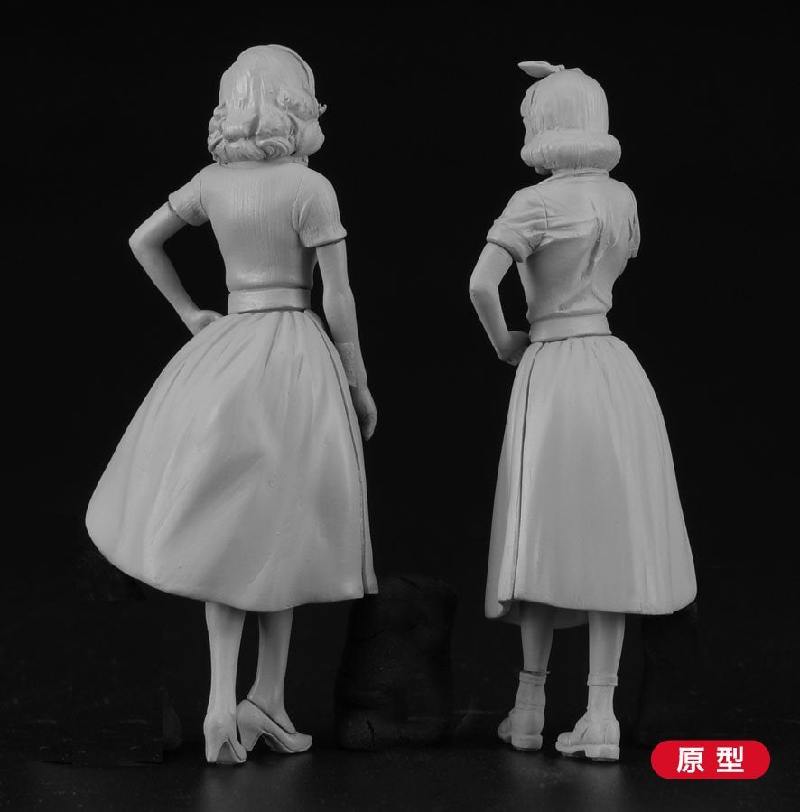 Figurine Hasegawa FC10 American Girls des années 50, échelle 1/24 – imagen 6