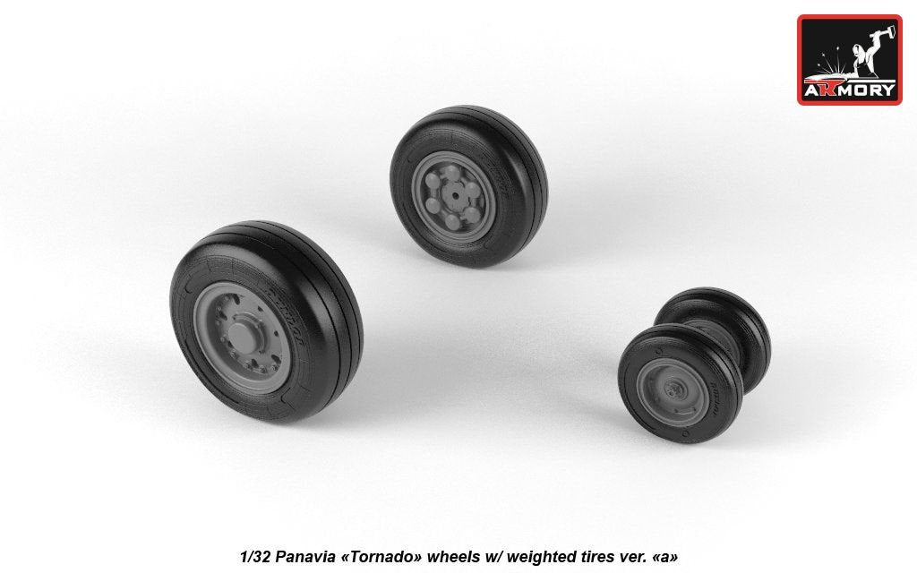 Roues Armory Models AW32501a Panavia Tornado, avec pneus type « a » (DL) 1/32 – image 3