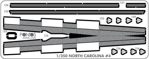Pontos 35024WD1 USS BB-55 North Carolina, ensemble de pont en bois (1/350) – Bild 2