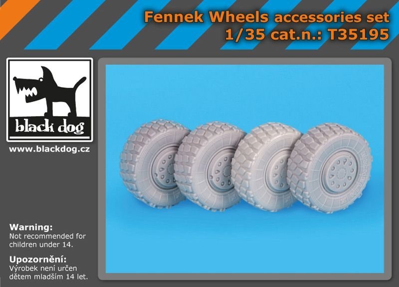 Ensemble d'accessoires de roues Black Dog T35195 Fennek 1/35 