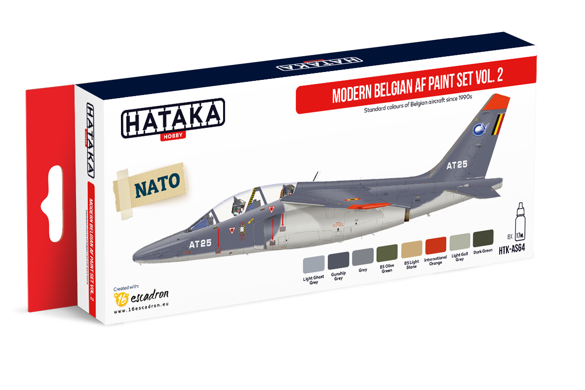 Hataka HTK-AS64 Ensemble de peinture AF belge moderne vol. 2 – immagine 2