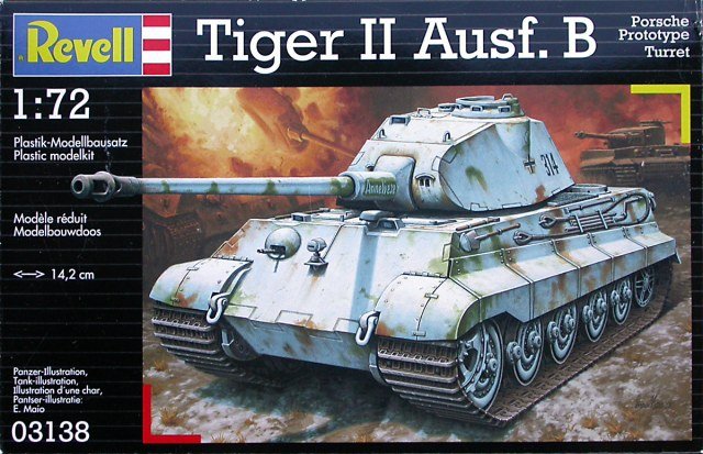 Revell 03138 Tigre II Ausf. Tourelle prototype Porsche B (1/72)
