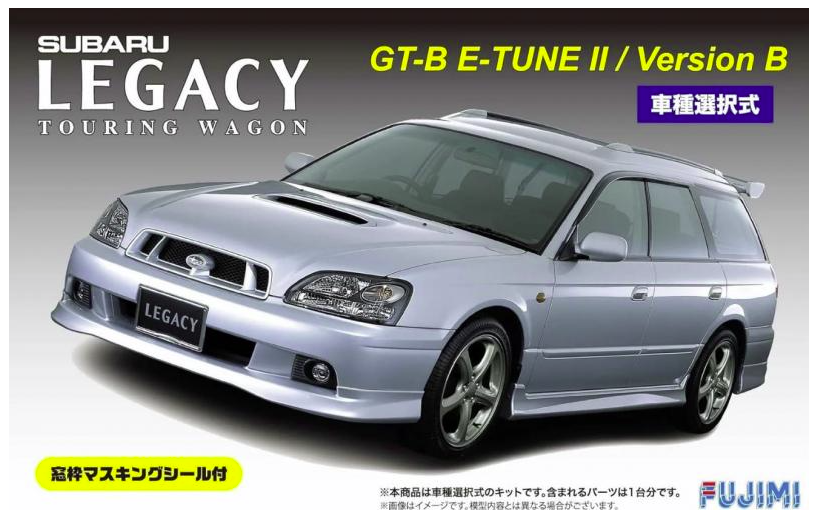 Fujimi 047515 Subaru Legacy Touring Wagon GT-B E-tuneII / Version B avec joint de masquage pour cadre de fenêtre (Voiture miniature) 1/24