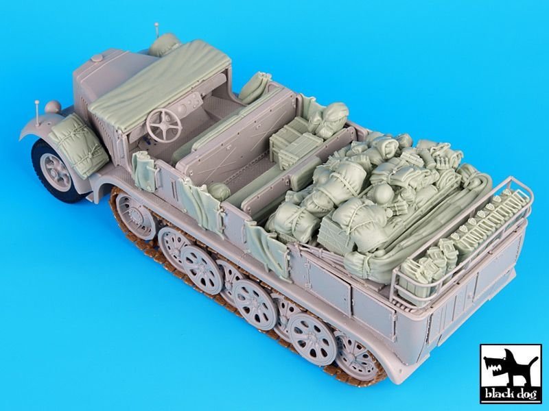 Ensemble d&amp;#39;accessoires complet Black Dog T35072 Sd.Kfz 8 au 1/35 – image 2