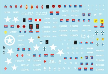 Star Decals 72-A1045 Artillerie royale n° 1. Spécial 75e anniversaire du Débarquement. Les gros canons : Sexton, Priest, Wolverine et Achilles (échelle 1/72). – Bild 3