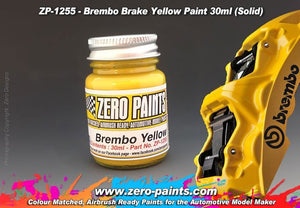 Peinture jaune pour étriers de frein Zero Paints ZP-1255, 30 ml