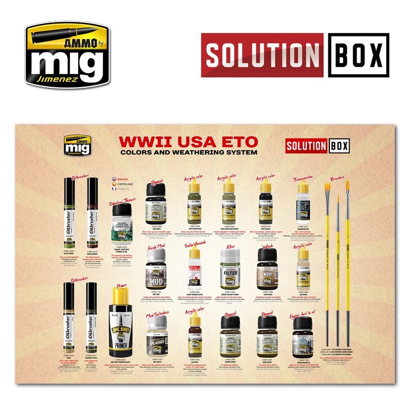 Munitions de Mig Jimenez 7700 WW II, boîte de solution américaine ETO – imagen 5