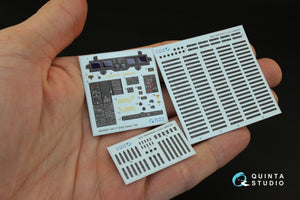 Intérieur imprimé en 3D et coloré sur papier décalcomanie Quinta Studio QD48091 UH-1Y Venom (pour maquette Kitty Hawk) 1/48 – image 2