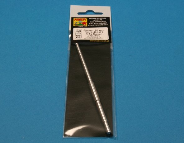 Aber 35L-097 Lufa do niemieckiego czołgu E-50 (dwuczęściowa) (TRU) 1/35 – zdjęcie 3