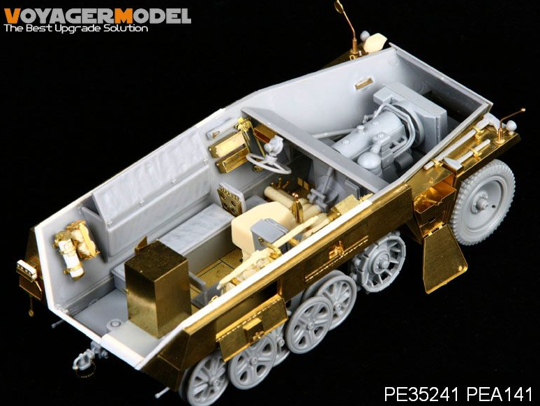 Voyager modèle PEA141 WWII allemand Sd.Kfz.250 NEU bacs de rangement et ailes (pour Kit DRAGON) 1/35 – image 3