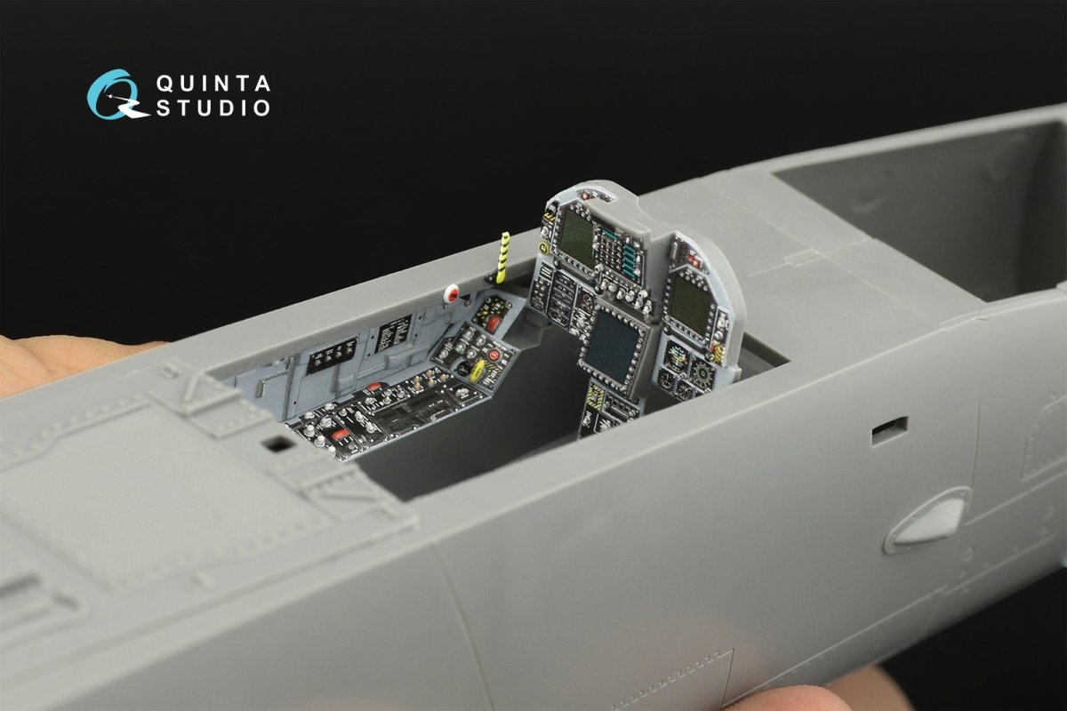 Intérieur imprimé en 3D et coloré sur papier décalcomanie Quinta Studio QD32111 F/A-18A++ (Academy) 1/32 – imagen 9