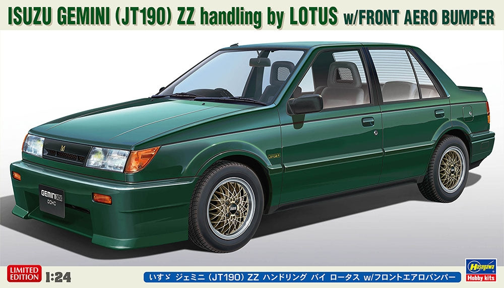 Hasegawa 20709 Isuzu Gemini (JT190) ZZ Handling By Lotus avec pare-chocs avant aérodynamique 1/24