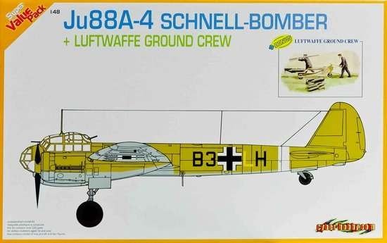 Cyber ​​​​Hobby 5565 Ju88A-4 Schnell-Bomber + équipage au sol de la Luftwaffe (1/48)