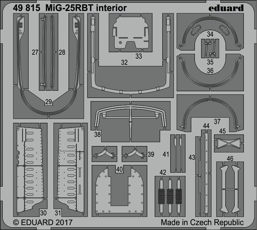 Eduard 49815 MiG-25RBT intérieur ICM 1/48 – image 2