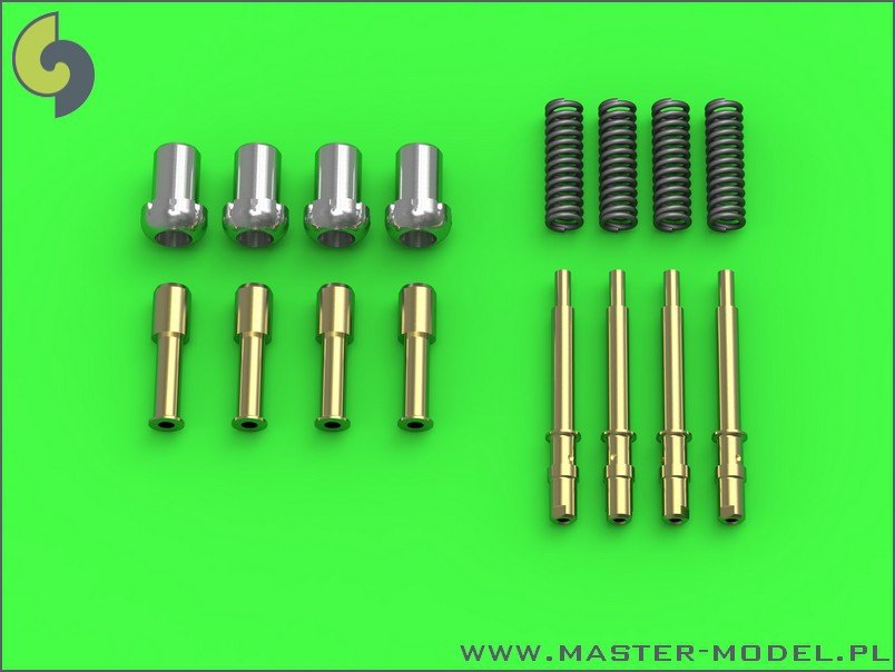 Master AM-24-010 Hawker Hurricane Mk IIC - Canons Hispano Mk II 20 mm avec ressort rond (4 pièces)
